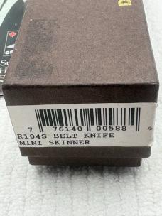 D.H. Russell- Grohmann Canadian Made R104S Belt Knife Mini Skinner NIB