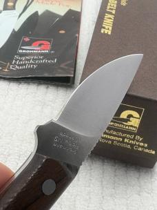D.H. Russell- Grohmann Canadian Made R104S Belt Knife Mini Skinner NIB