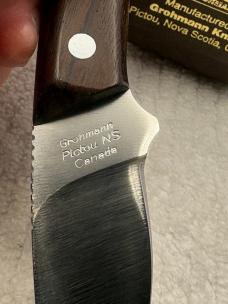 D.H. Russell- Grohmann Canadian Made R104S Belt Knife Mini Skinner NIB