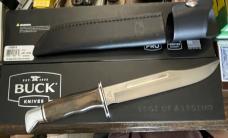 Buck 120 General Pro S35VN Fixed Blade Hunting Knife - Green Micarta
