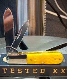 2026 Case XX Barlow Spear Point Main 62009 SS Yellow Bone Platts Jig
