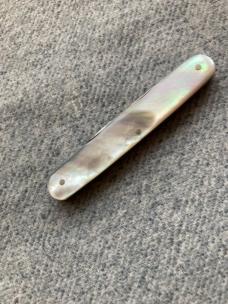 Vintage SPECTACULAR! O-V-B, HIBBARD SPENCER BARTLETT, Etched, "DeLuxe", 4-Blade, MOP Pocket Knife