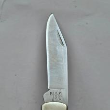Vintage 1988 Buck 703 Companion Pocket Knife Rosewood Scales TLC Repair User