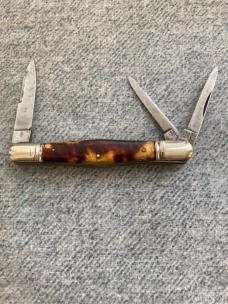RARE! Antique ALEXANDER SHEFFIELD/SMITH BROS. BOSTON, Tortoise,Balloon True Whittler Pocket Knife