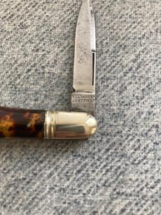 RARE! Antique ALEXANDER SHEFFIELD/SMITH BROS. BOSTON, Tortoise,Balloon True Whittler Pocket Knife