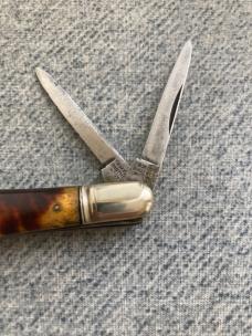RARE! Antique ALEXANDER SHEFFIELD/SMITH BROS. BOSTON, Tortoise,Balloon True Whittler Pocket Knife
