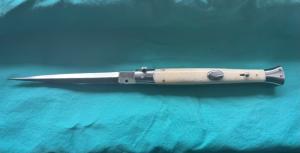 11 Orang Zaib Dagger Switchblade in Camel Bone 