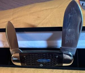 1980 Case XX Elephant Toe Bradford Bonanza w Unique Satin SSP Worked Blades 