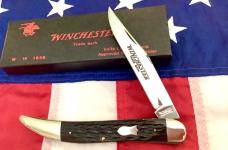 1990 Winchester Toothpick (Mdl# 1936) w/ Black Bone Handles -NOS in orig box