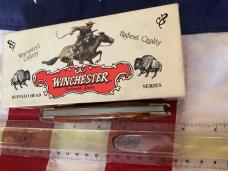 1990? Winchester xl Elephant Toe (Mdl# ) w/ Super Brown Bone Handles +Buffalo Head Shield -NOS 