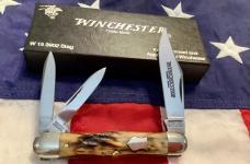1991 Winchester (by Queen) Hump Back / Balloon Whittler (Mdl# 3902 S) w/ Super Stag Handles