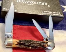 1991 Winchester (by Queen) Hump Back / Balloon Whittler (Mdl# 3902 S) w/ Super Stag Handles