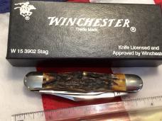 1991 Winchester (by Queen) Hump Back / Balloon Whittler (Mdl# 3902 S) w/ Super Stag Handles