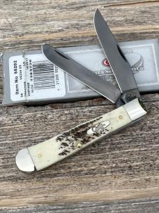 CASE XX ** 2017 VINTAGE BONE PVD COATED BLADE TRAPPER