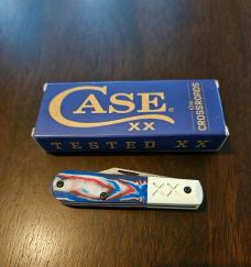 2026 Case XR Barlow Red, White, and Blue June cut of the month