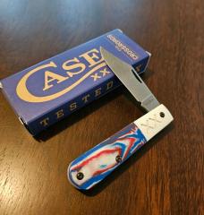 2026 Case XR Barlow Red, White, and Blue June cut of the month