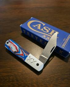 2026 Case XR Barlow Red, White, and Blue June cut of the month
