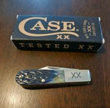 2019 Case Burnt Purple Bone Tribal Jig Barlow two blades