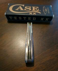 2019 Case Burnt Purple Bone Tribal Jig Barlow two blades