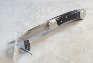 Buck 110 Folding Hunter Knife - Nickel Silver Bolsters Ebony Scales S30V Blade - NEW