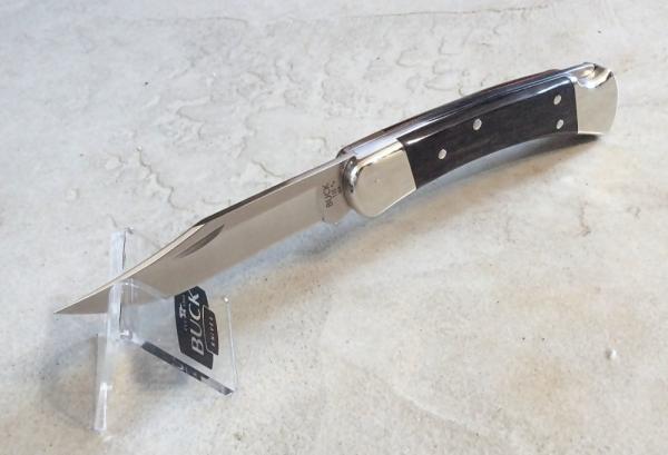Buck 110 Folding Hunter Knife - Nickel Silver Bolsters Ebony Scales S30V Blade - NEW Buck 110 Folding Hunter Knife - Nickel Silver Bolsters Ebony Scales S30V Blade - NEW