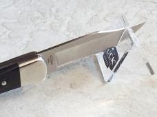 Buck 110 Folding Hunter Knife - Nickel Silver Bolsters Ebony Scales S30V Blade - NEW