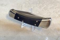 Buck 110 Folding Hunter Knife - Nickel Silver Bolsters Ebony Scales S30V Blade - NEW