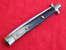 1950's- 13" Latama Picklock Switchblade Stiletto knife brazilian horn un-sharpened bayonet 