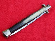 1950's- 13" Latama Picklock Switchblade Stiletto knife brazilian horn un-sharpened bayonet 