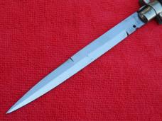 1950's- 13" Latama Picklock Switchblade Stiletto knife brazilian horn un-sharpened bayonet 