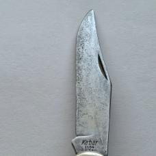 Vintage Ka-Bar USA 1184 Folding Hunter Knife Jigged Delrin 2-Blade Slipjoint