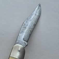 Vintage Ka-Bar USA 1184 Folding Hunter Knife Jigged Delrin 2-Blade Slipjoint
