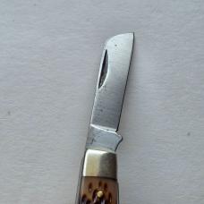 Vintage Schrade NY USA 881 Stockman Pocket Knife Jigged Delrin 3 Blade 4"