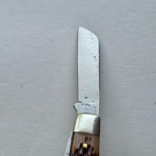 Vintage Schrade NY USA 881 Stockman Pocket Knife Jigged Delrin 3 Blade 4"