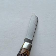 Vintage Schrade NY USA 881 Stockman Pocket Knife Jigged Delrin 3 Blade 4"