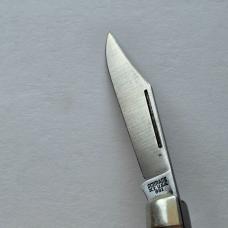 Vintage Schrade NY USA 881 Stockman Pocket Knife Jigged Delrin 3 Blade 4"