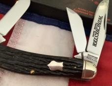 1989 Winchester Sowbelly Stockman (Mdl# 3949) w/ Dark Black Bone Handles -NOS in orig box