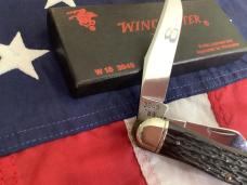 1989 Winchester Sowbelly Stockman (Mdl# 3949) w/ Dark Black Bone Handles -NOS in orig box