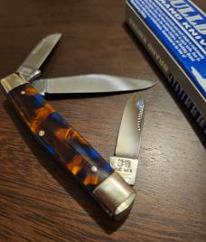 Bulldog Brand 3 blade Stockman Celluloid Handles