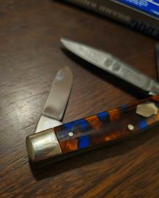 Bulldog Brand 3 blade Stockman Celluloid Handles