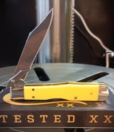 2026 Case XX Cheetah Cub 311 1/2 Yellow Synthetic Smooth- Stainless Blade
