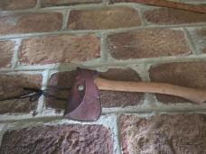 L.L. Bean Camping Hatchet Axe with Original Leather Sheath Freeport Main