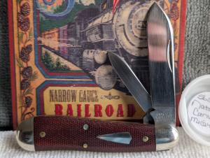 GEC - Great Eastern Cutlery 56 Natural canvas micarta 