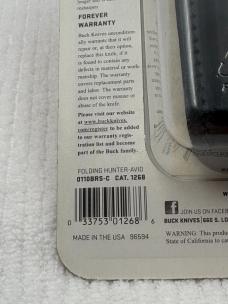 Buck 50th Anniversary 110 Folding Hunter 2002 Tang Stamp New In Package
