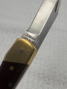 Schrade + USA LB7 Bear Paw Vintage Lock Back 1 Blade Hunter Pocket Knife