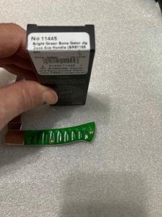 Case XX Axe Handle bright green gator jig 11445 BR61135 SS