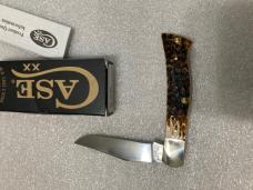 Case XX Axe Handle Amber bone Peach Seed jig 10799 BR61135