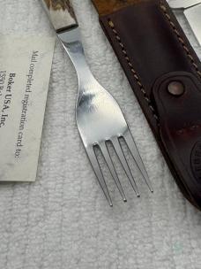 Boker Tree Brand Matching Knife And Fork Dining or Picnic Set Model FC5721HH