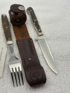 Boker Tree Brand Matching Knife And Fork Dining or Picnic Set Model FC5721HH