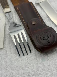 Boker Tree Brand Matching Knife And Fork Dining or Picnic Set Model FC5721HH